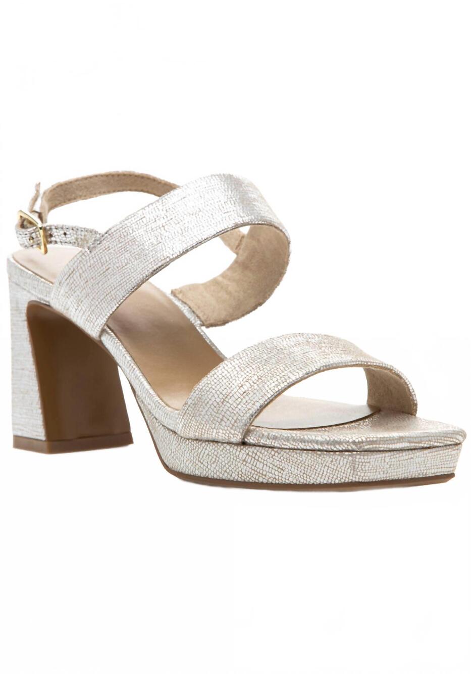 NEW VANELI women's maida slingback platform sandals in perla harmonica